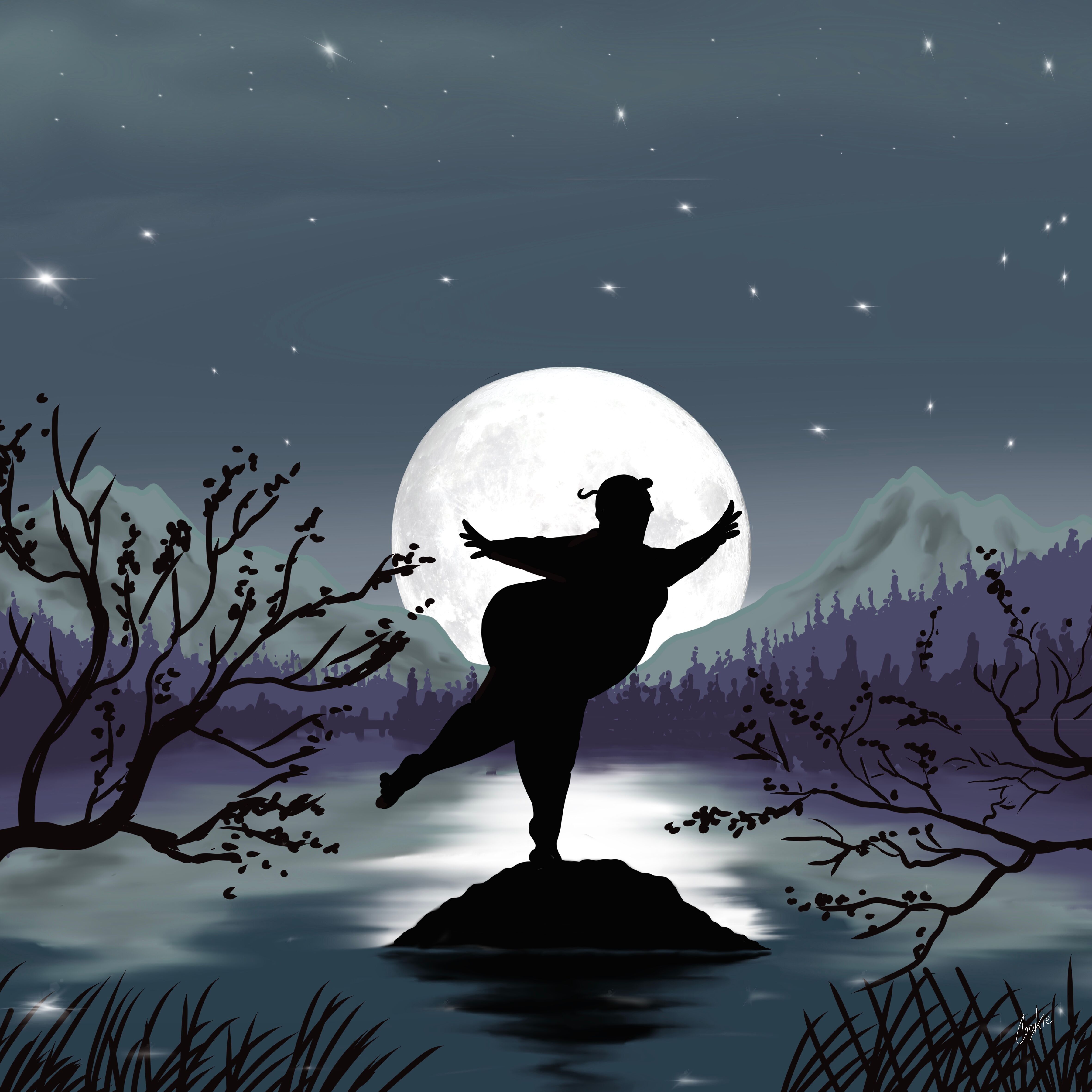 Flockers | Moon Dance | Biglietti d'auguri vuoti Kimmer