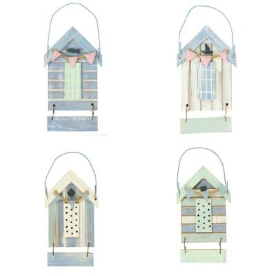 Decorazione da appendere a forma di capanna sulla spiaggia, semplice, 12 cm