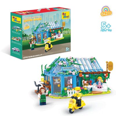 Juego de bloques de construcción de la cafetería Ogi Mogi, 642 piezas, compatible con Lego