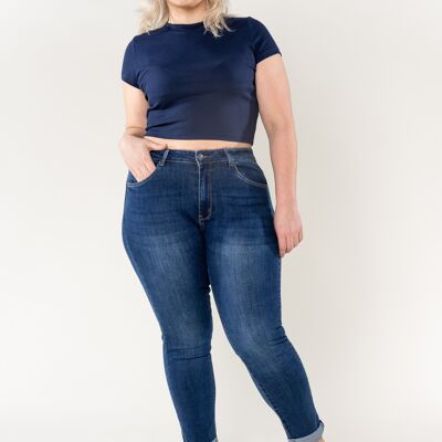 Taglie forti Curve Jean Grande Taille elasticizzato P102GT
