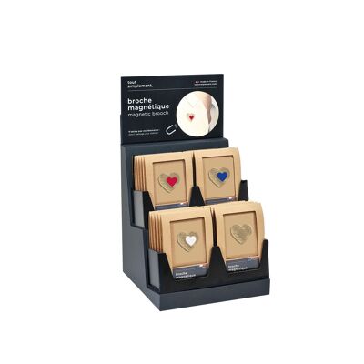 Display mit 20 herzförmigen Magnetstiften