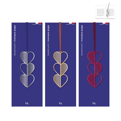 Assortimento di 9 segnalibri a forma di cuore