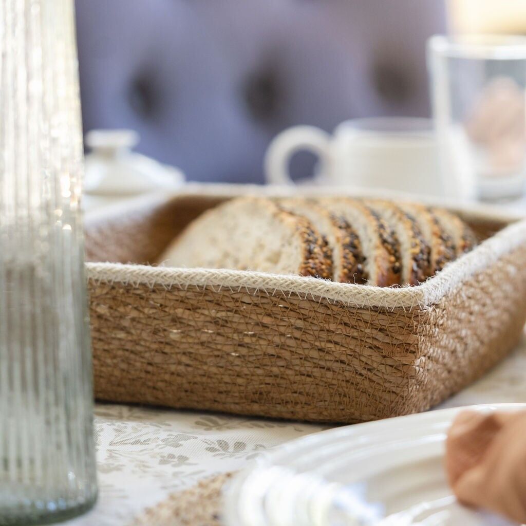 Panier carré en jonc de mer Surma - ENSEMBLE NEUTRE