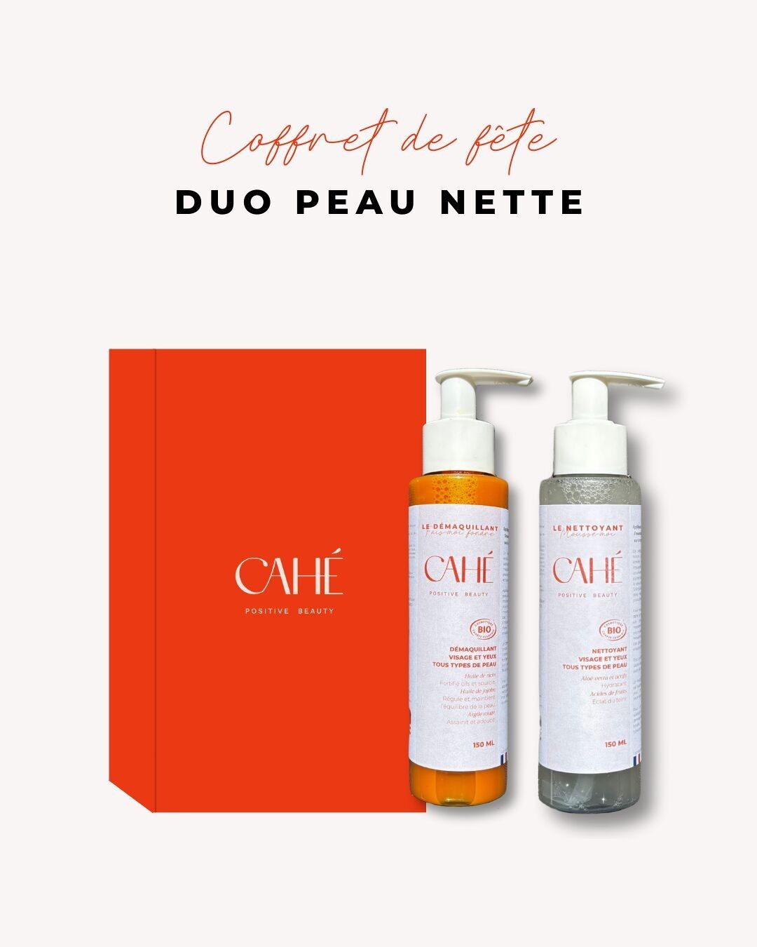 Holiday Gift Set - Clear Skin Duo Makeup Remover & Cleanser (Mother's Day gift)