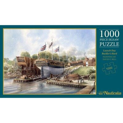 Puzzle de 1 000 pièces de Buckler's Hard de David Bell, jour de lancement