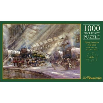 Puzzle de 1 000 pièces « L'Écossais volant à York Shed » de David Bell