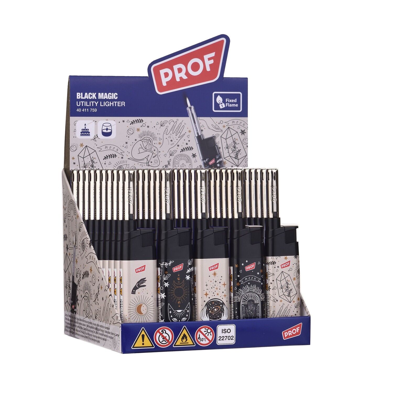 Encendedores largos Black Magic x50