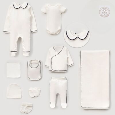 Ensemble de vêtements 10 pièces pour bébé fille de 0 à 3 mois, en coton doux.