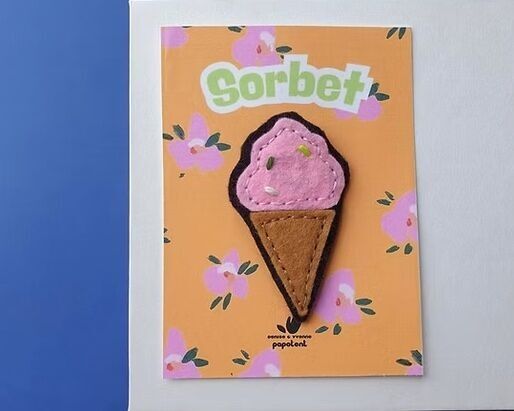 Sorbet Brooch 4 - Felt