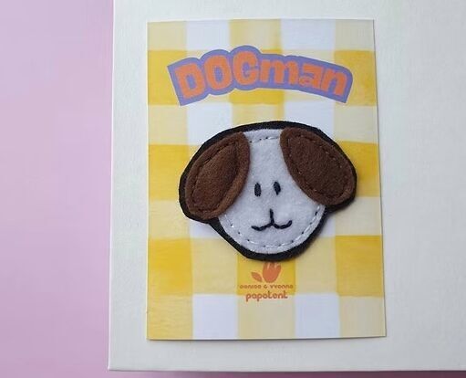 Dogman Brooch - Felt