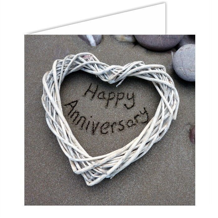 Biglietto di auguri SandScript "Buon anniversario"