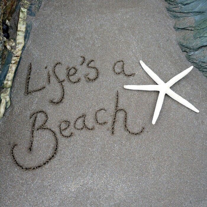 Carta SandScript "La vita è una spiaggia" (Stella marina)