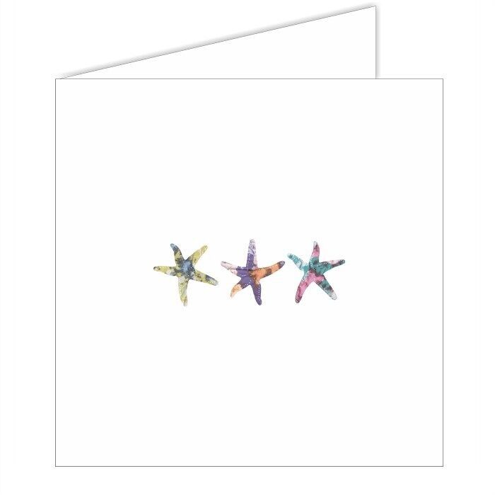 Biglietto d'auguri a forma di stella marina