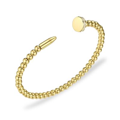 Gold bubble nail bracelet