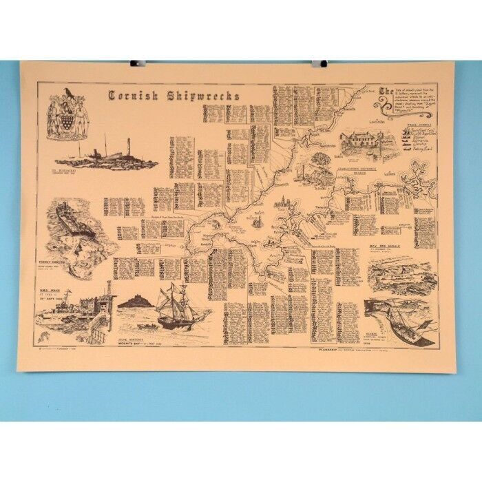 Naufragi della Cornovaglia 63x45cm, pergamena