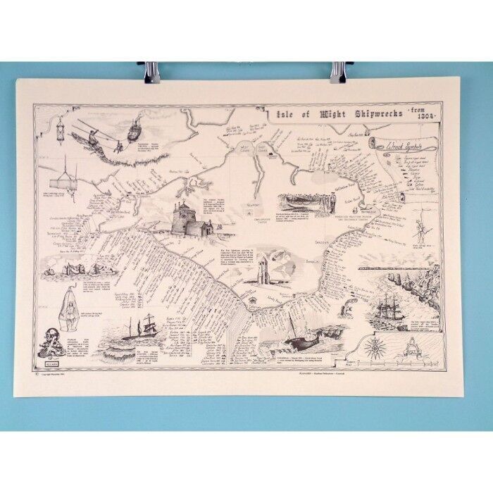 Naufragi dell'Isola di Wight 63x45cm, pergamena