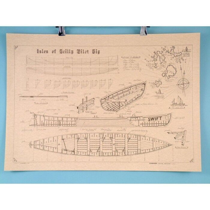 Scilly Gig "Swift" 63x45cm, Rotolo