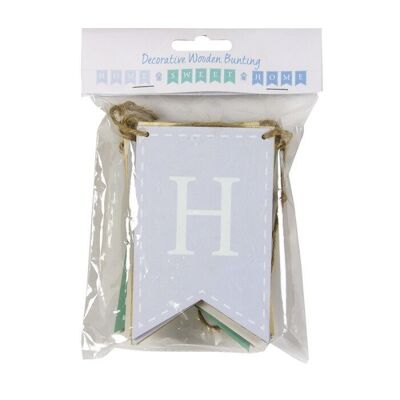 Wooden "Home Sweet Home" Bunting, 180cm