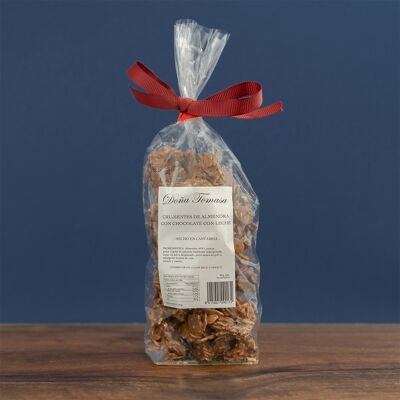 Caramelized almond rocks with milk chocolate 150g