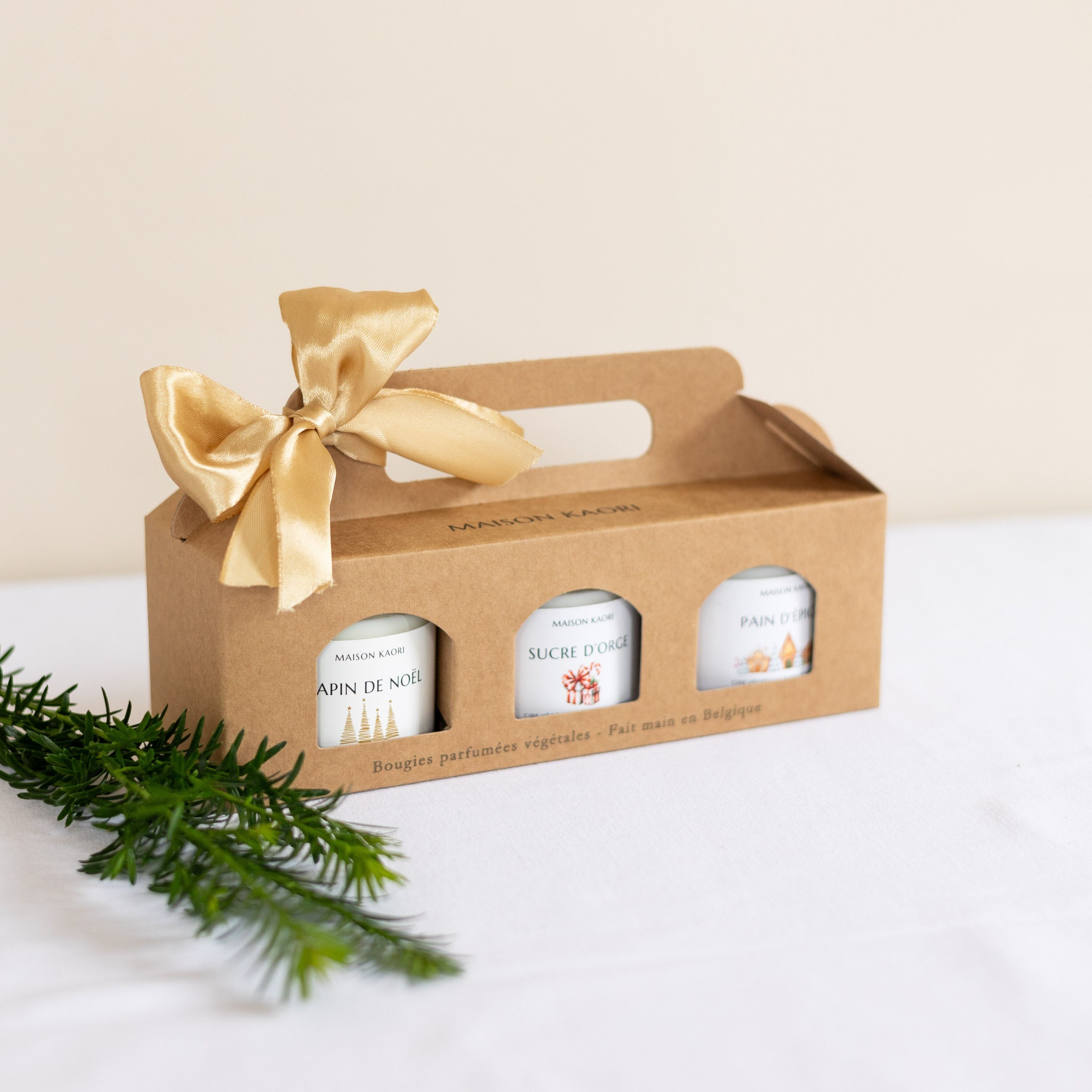 Christmas Candle Set - Limited Edition Fragrances (3x120ml) - Clear Jar