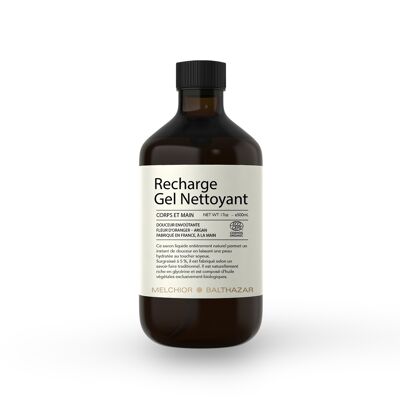 Éco-recharge Gel Nettoyant Naturel - Fleur d'Oranger - 500 ml