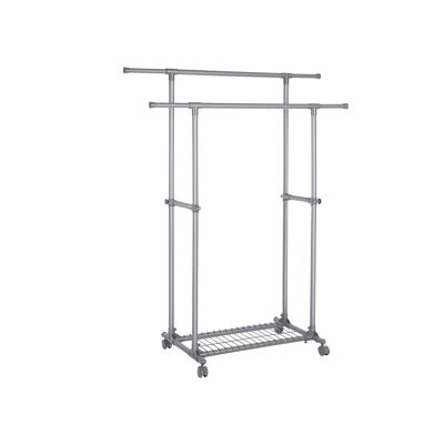 Armoire grise sur roulettes