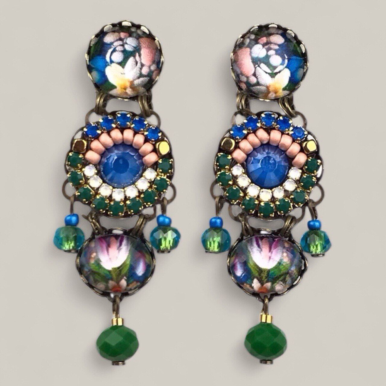 Orecchini in cristallo fatti a mano FORESTIER