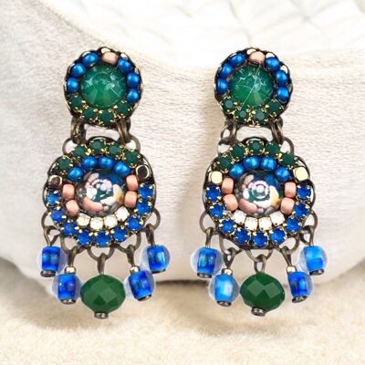 Boucles d'oreilles en cristal Forestier