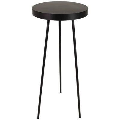 Mesa redonda - Metal negro - Ø42,5 x ↑ 98 cm