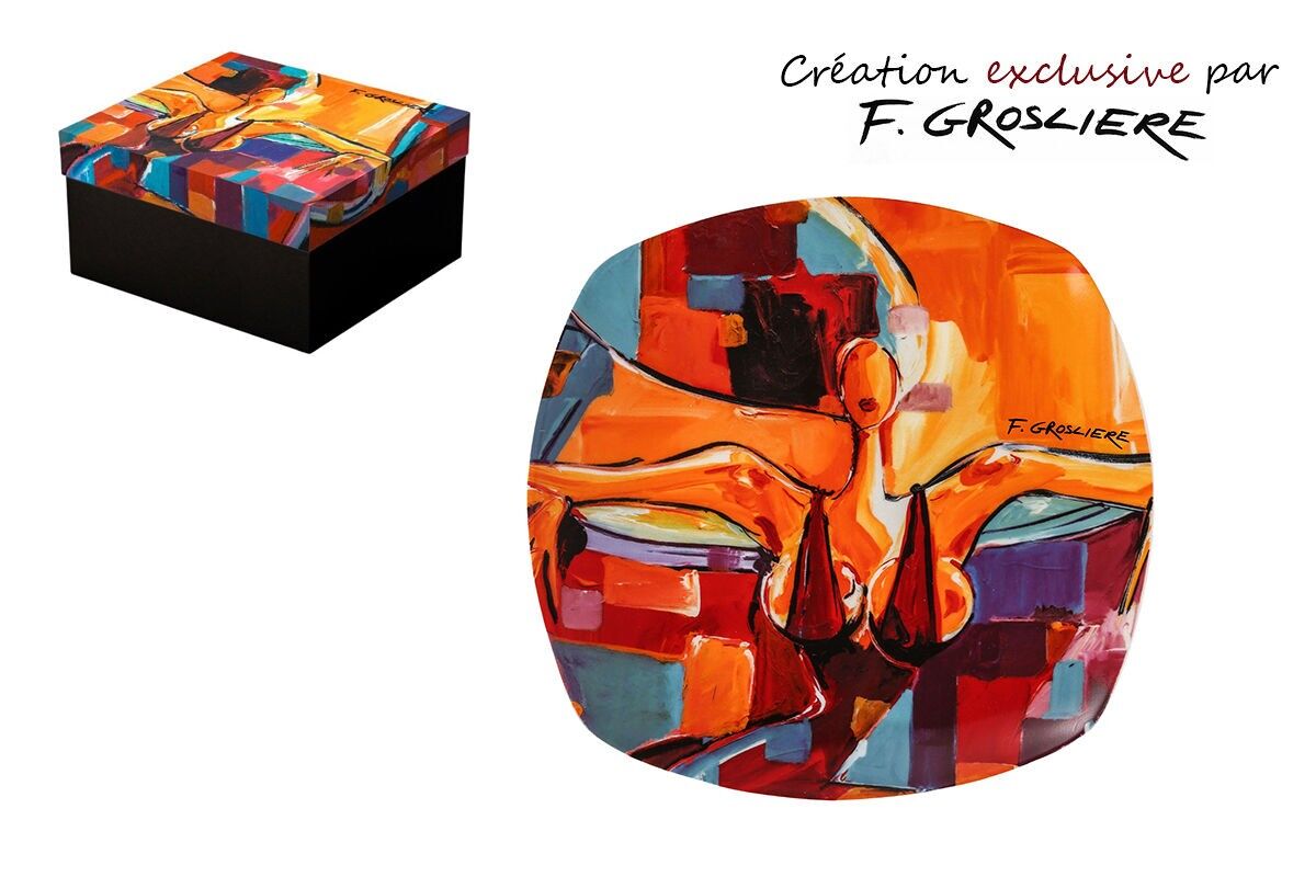 PIATTO PORCELLANA 19 CM – LA FEMME ARTY, F.GROSLIERE