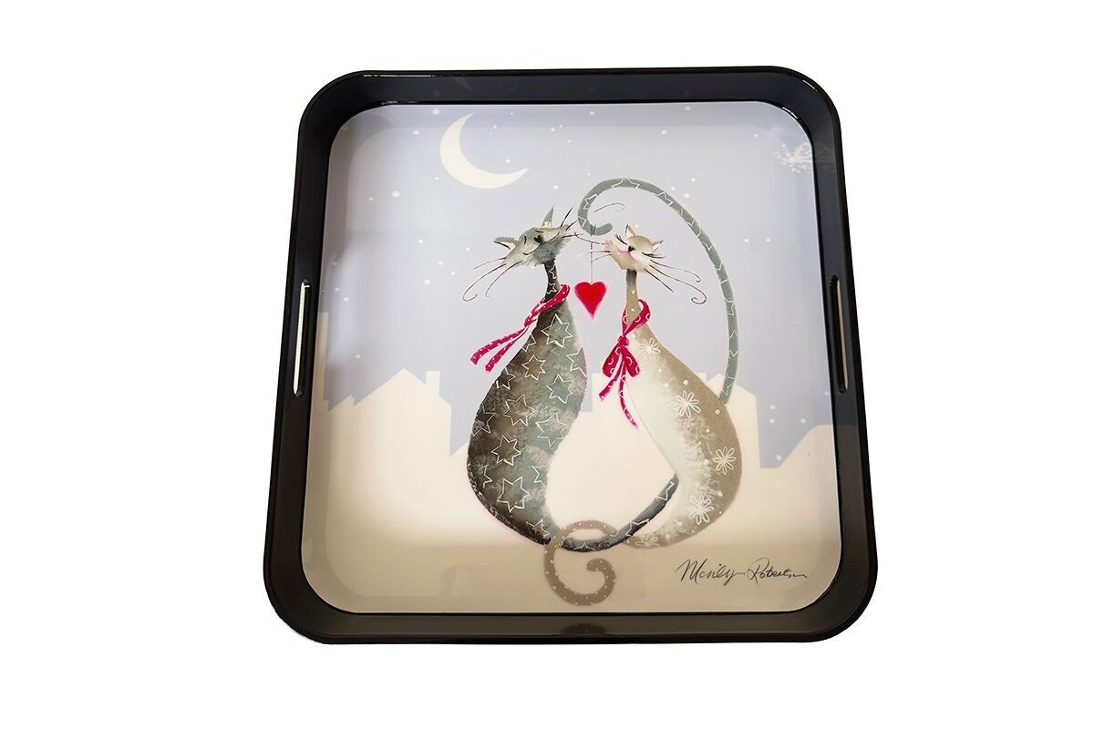 VASSOIO QUADRATO LOVE DUO-CATITUDES DI M.ROBERTSON - CASA