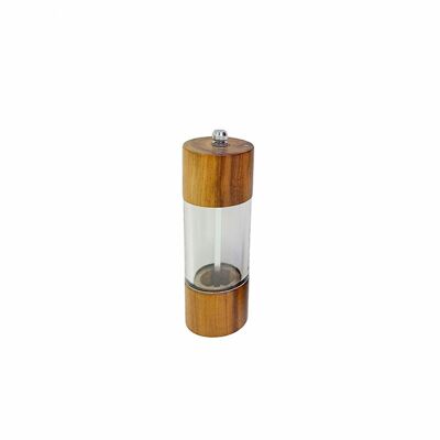 UD7865 - PICCOLO MACINASALE/PEPE IN VETRO E ACACIA - CASA