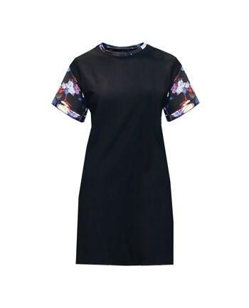 Robe t-shirt en coton noir 2