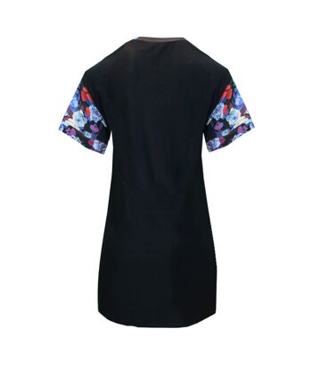 Robe t-shirt en coton noir 6