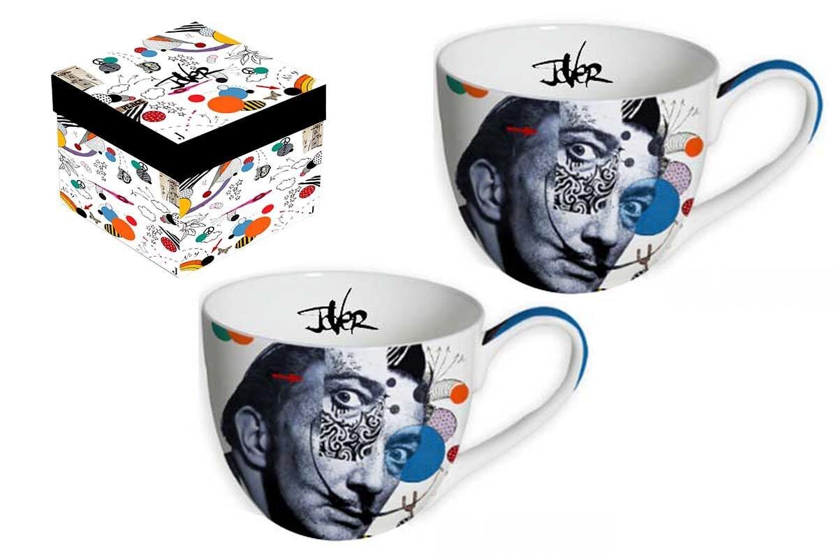 SET DI 2 TAZZE DA COLAZIONE IN PORCELLANA 500 ML – DALI, L.JOVER