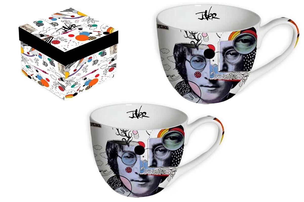 SET DI 2 TAZZE PER LA COLAZIONE IN PORCELLANA 500 ML – LENNON, L.JOVER