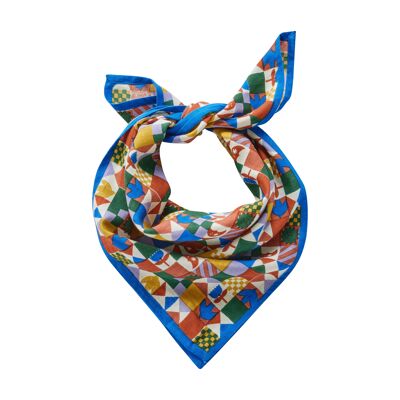 Sciarpa per bambini - Blu a chiazze