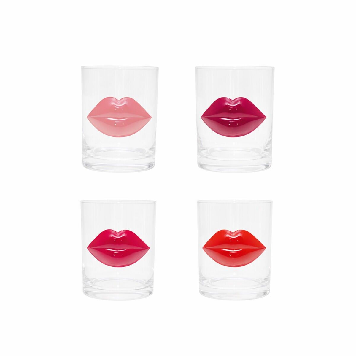 Kiss water glasses - set of 4