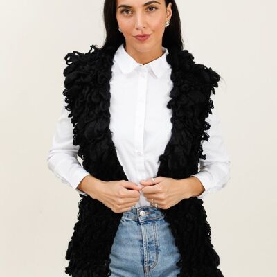 Sleeveless Vest with Fur Effect – Style & Comfort
