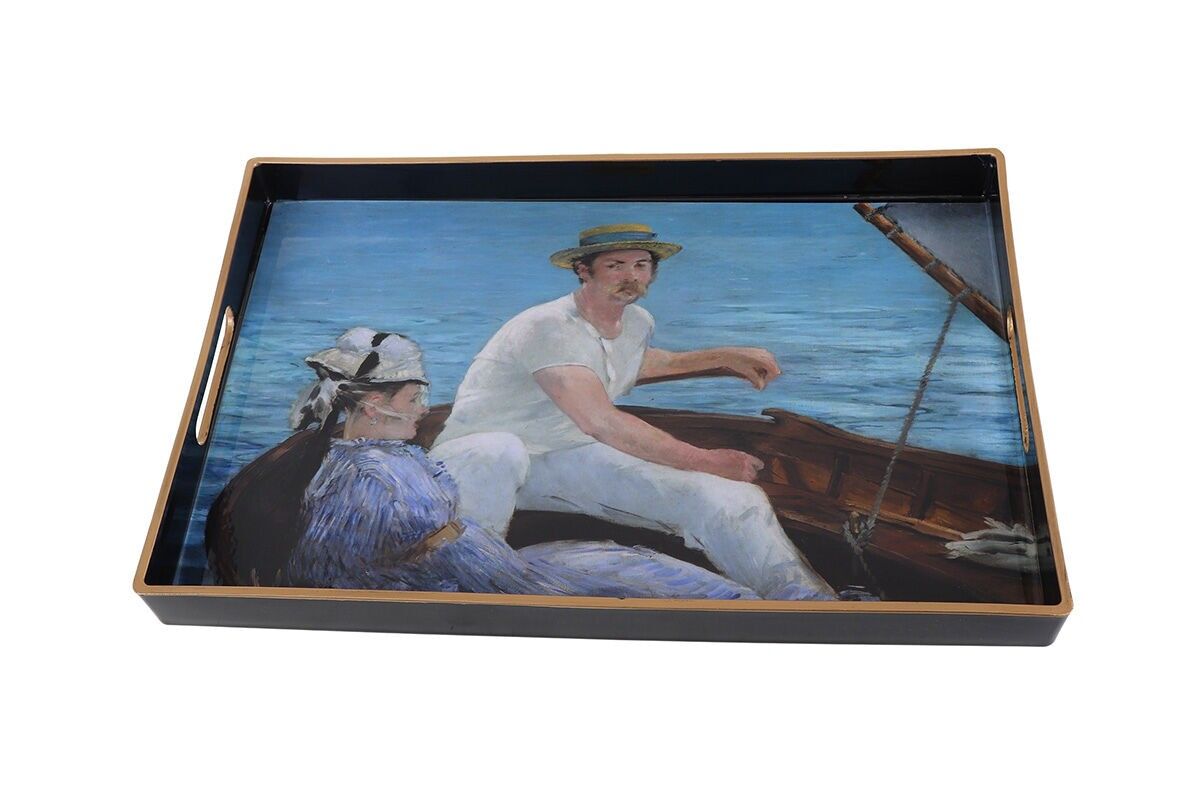 RECTANGULAR BOAT-SHAPED TRAY E.MANET - HOME