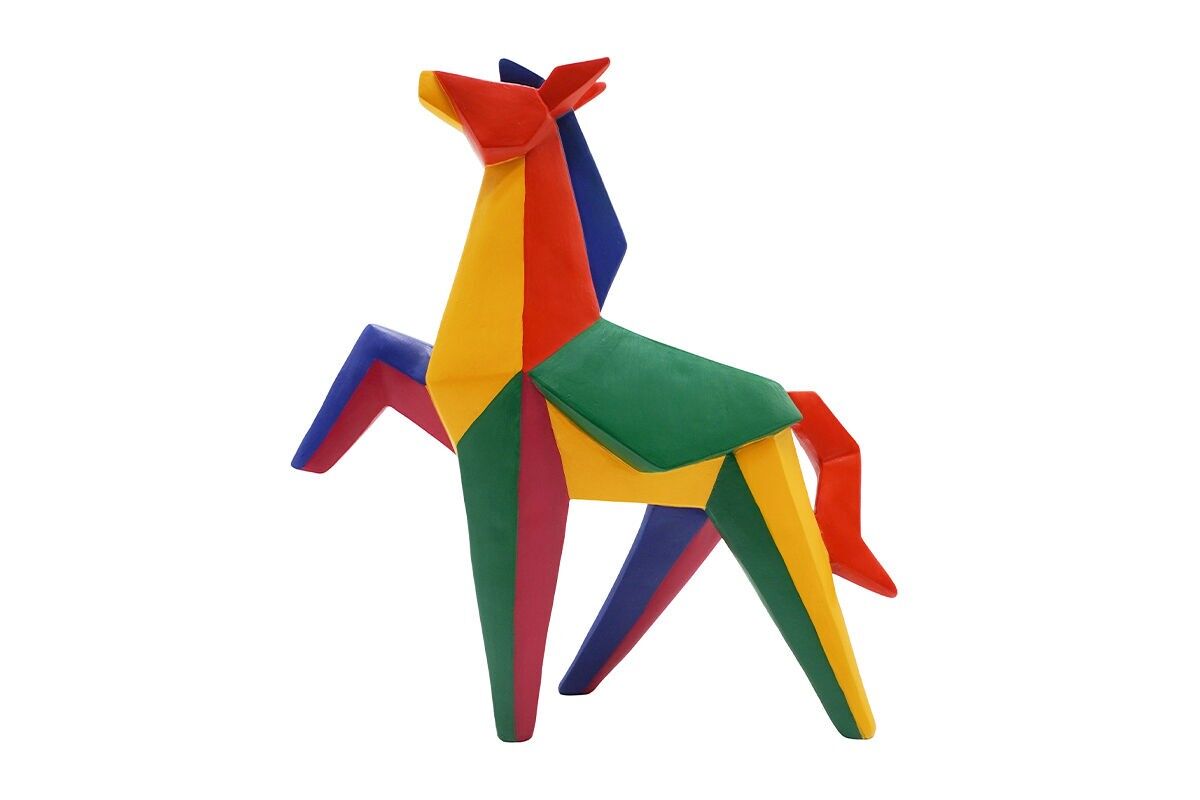 DG3477 - GEOMETRISCHES FARBIGES PFERD - SPIRIT M