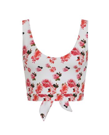 Crop top rose pivoine 2