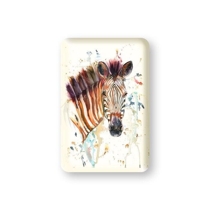 Magnete zebra colorato di Meg Hawkins