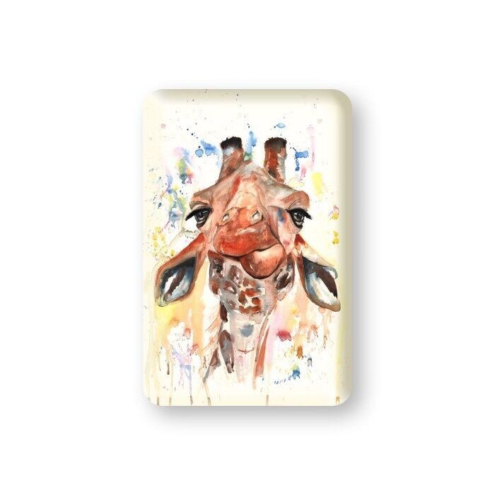 Magnete giraffa colorata di Meg Hawkins