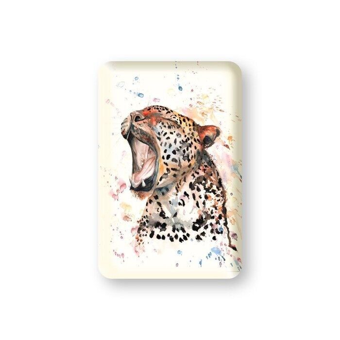 Magnete leopardo colorato di Meg Hawkins