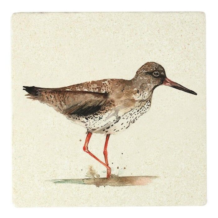 Sottobicchiere in pietra Red Shank di Meg Hawkins