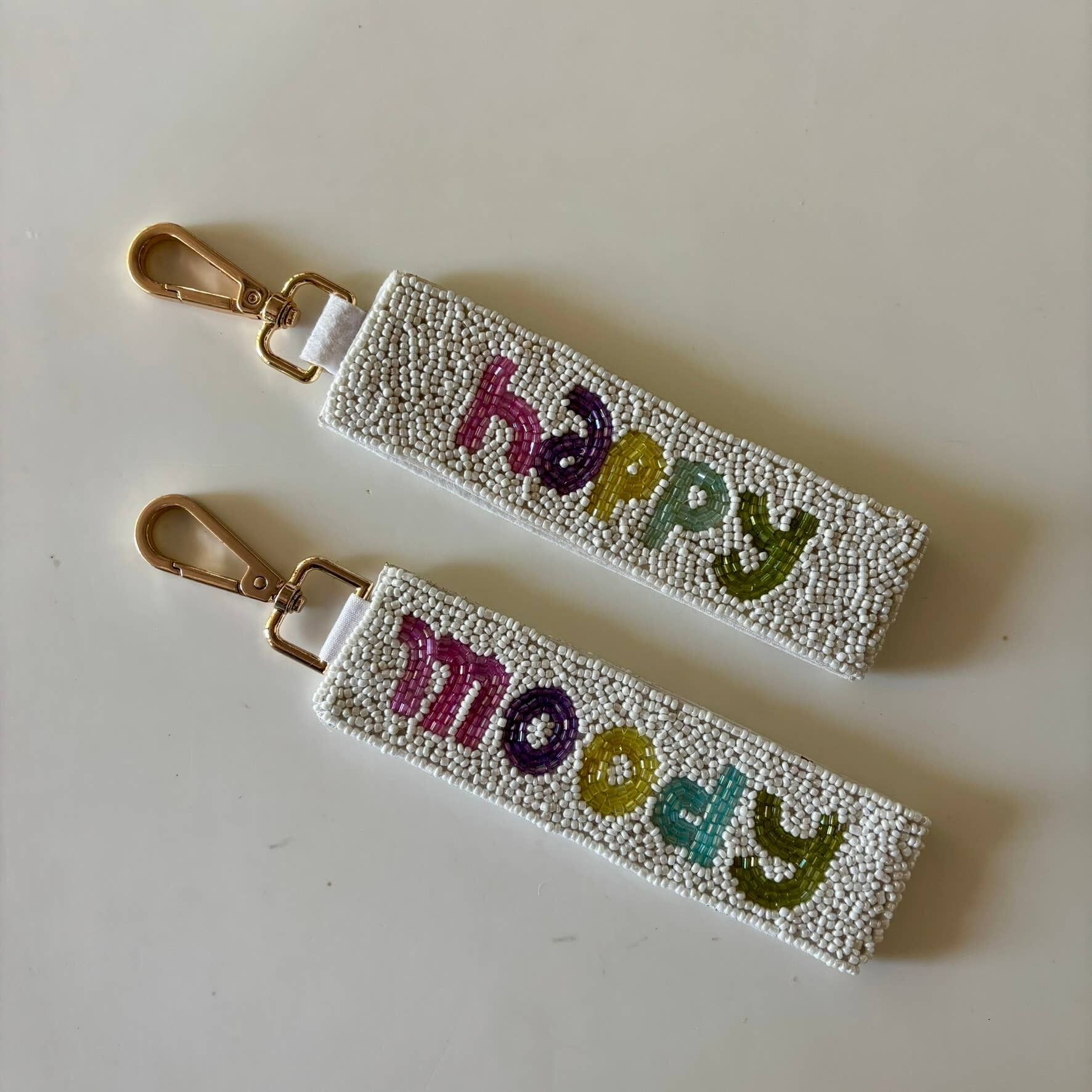 Happy Moody Perlen-Schlüsselanhänger