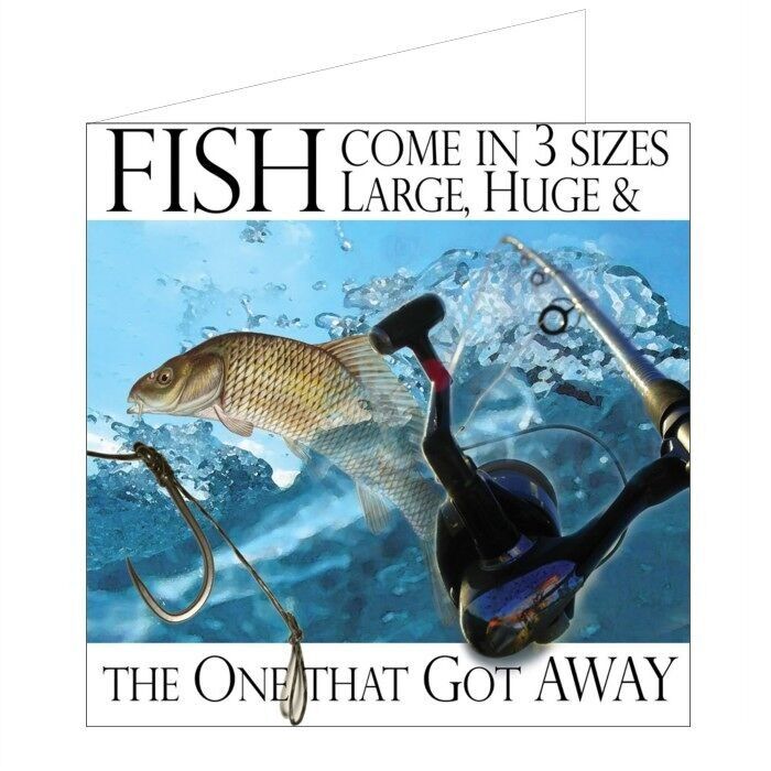 Biglietto con frase salata - I pesci entrano...