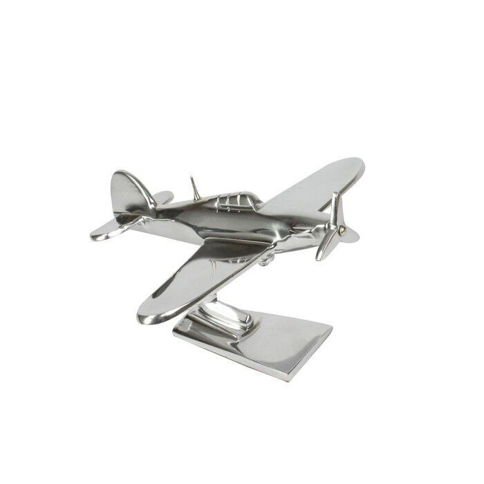 Scultura Hawker Hurricane in alluminio, 15 cm