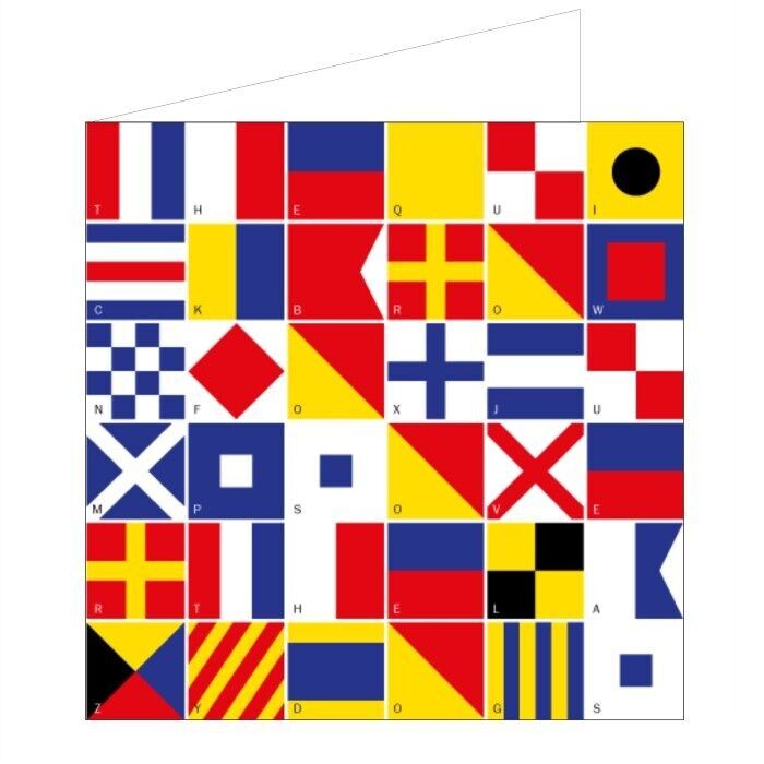 All at Sea Card - Segnalazione dei codici delle bandiere